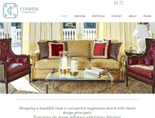 Tablet Screenshot of cooper-interiors.com